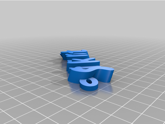 my angepasst iamburny's v2 text schlüsselring schlüsselanhänger by krismakers 3d print model - Mito3D