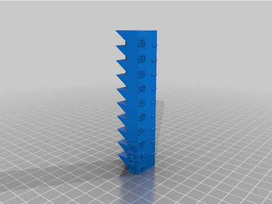 slow 20-65 speed calibration tower by kilonovaremnant customized 3d print model - Mito3D