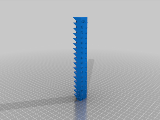 speeds 20-100 speed calibration tower by kilonovaremnant customized 3d print model - Mito3D