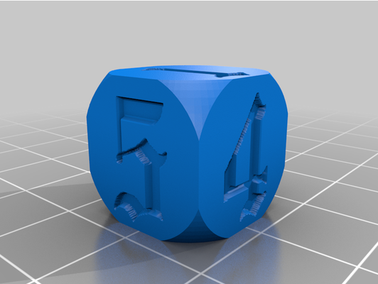 fancy dice 2 by winterfrost14 customized 3d print model - Mito3D