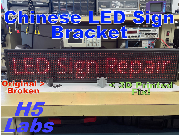 chino led desplazamiento firmar soporte by h5labs reparar 3D print model - Mito3D