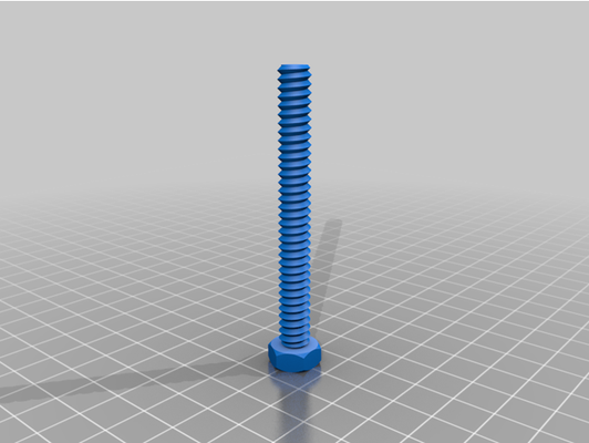nut bolt washer threaded rod factory 2 by mattjjustice78 customized 3d print model - Mito3D