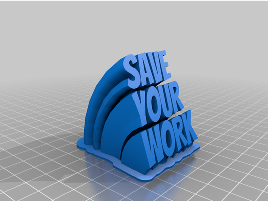 save work by arjuncreations customized 3d print model - Mito3D