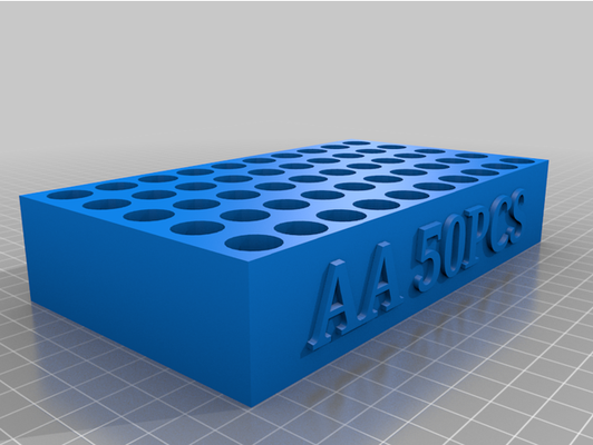 simple aa battery holder by 5nuffy 3d print model - Mito3D