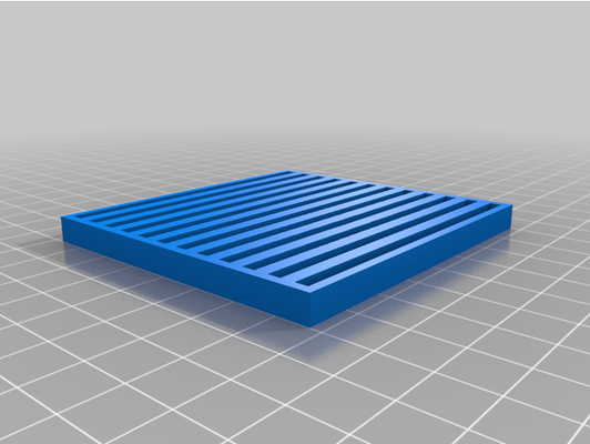 scanalato filamento campione vassoio by rickroll3dprinters 3d print model - Mito3D