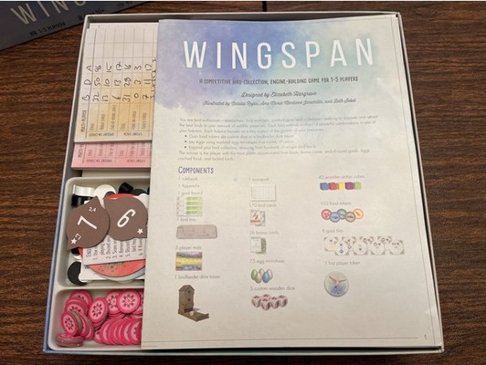 wingspan insert expansions by stoobush boardgame inserts organizer 3d print model - Mito3D