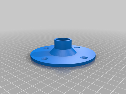 shower pipe flange by jrobbins80 customized 3d print model - Mito3D