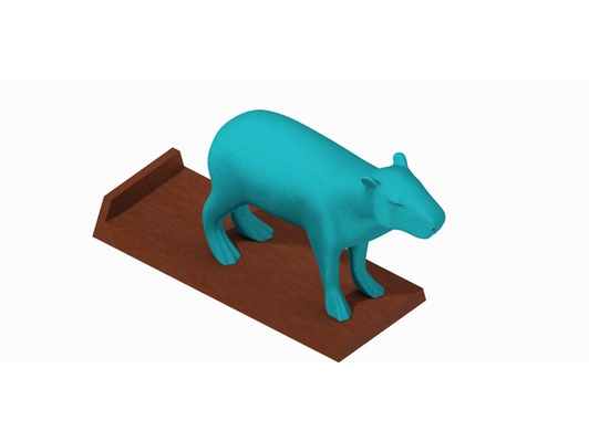 capybara phone holder by nanoo80 stand smartphone 3d print model - Mito3D