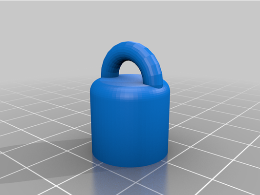 lip balm cap loop keychain clip etc by macelius 3d print model - Mito3D