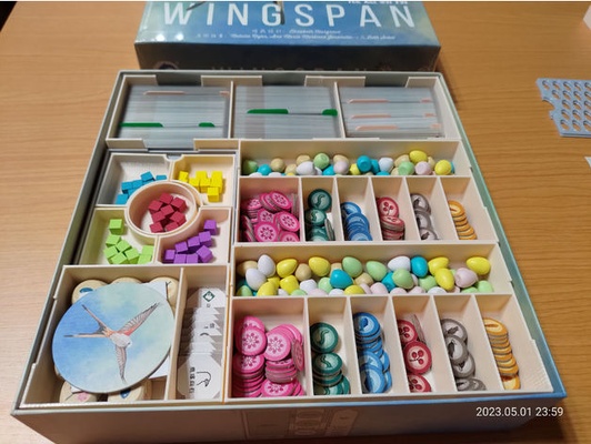 wingspan - boardgame box insert by djrobin inserts 3d print model - Mito3D