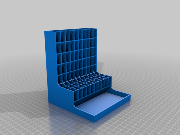 caneta cubículo 10x8 +bandeja by neumlima fofa escrivaninha organizador equipamento suporte escritório organização lápis suprimentos ferramentas 3D print model - Mito3D