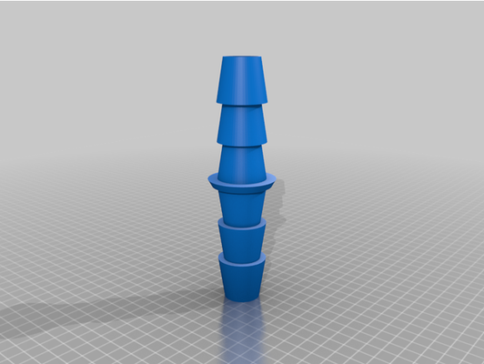 hose barb adapter 30mm-30mm by nathanpralle customized 3d print model - Mito3D