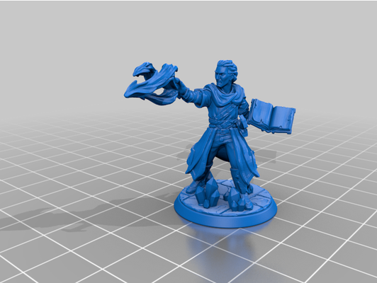 human warlock wizard by balduinsvk dnd 3d print model - Mito3D