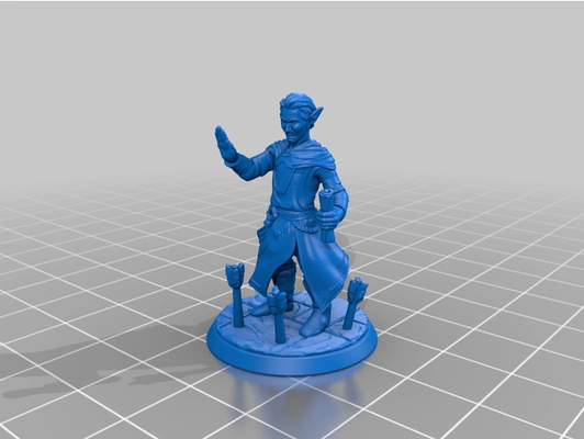 elf wizard by balduinsvk dnd 3d print model - Mito3D