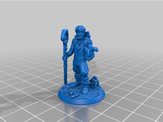 humain druide vagabond by balduinsvk dnd 3d print model - Mito3D