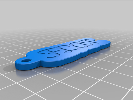 my customized double sided key chain multi material printing by f15b 3d print model - Mito3D