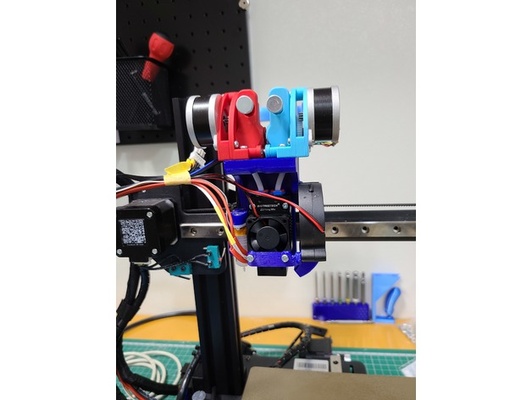 kp3s bigtreetech 2in1 hotend mount by tasidayo 3d print model - Mito3D