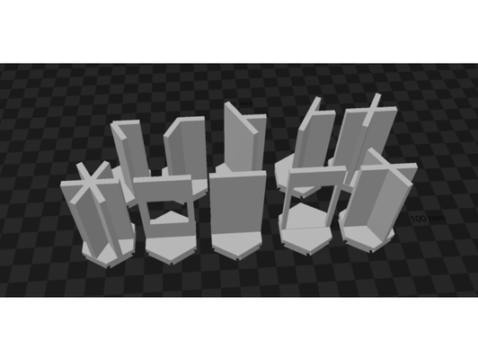 generic hex walls modular by phoebereyna 3d print model - Mito3D