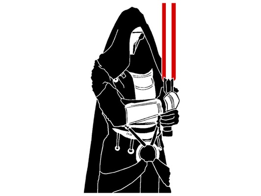 darth revan stencil by longquang 2dart 2d art wall be dark darkside knight decor decoration game knights of old 4th force four fourth republic trooper sith starwars star wars video 3d print model - Mito3D
