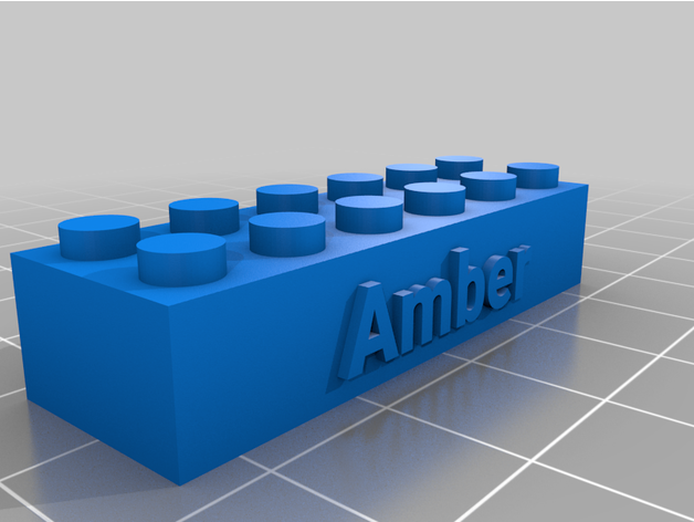 ambra versione 2 lego by bboudin personalizzato 3D print model - Mito3D