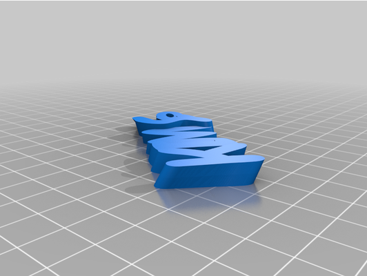 my angepasst iamburny's v2 text schlüsselring schlüsselanhänger by temdd 3d print model - Mito3D