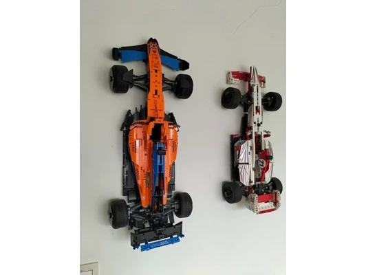 wall hook lego f1 cars by chempies race car technic mclaren mount 3d print model - Mito3D