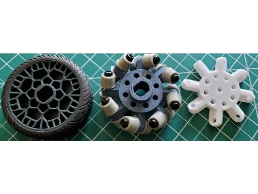 mecanum meccano méccanoïde by assaut élan roue roues robot 3d print model - Mito3D