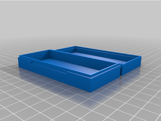 my customized parametric hinged box printable in one piece by husker91 3d print model - Mito3D