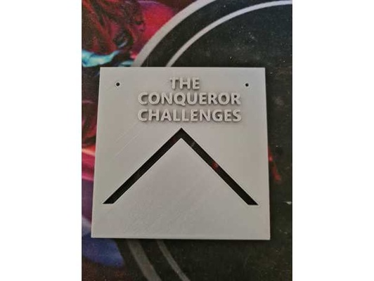 conquistador desafíos medalla soporte by warpic precio pared montar 3d print model - Mito3D