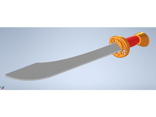 dao eğitimli kılıç by patlamak kolay to yazdır tai chi taichichuan 3d print model - Mito3D