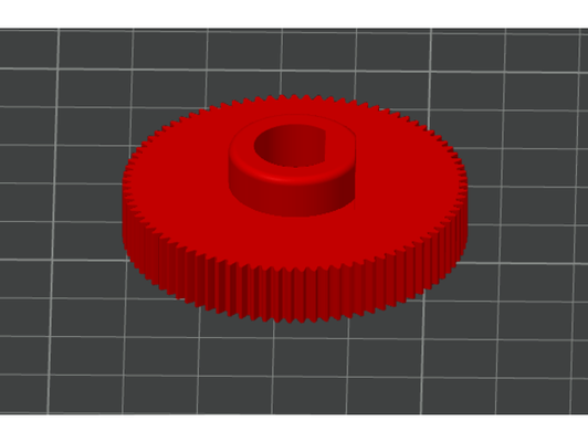 87 tooth 48 pitch gear - chasis 1 10 adaptable dks-basic by willjr0k5 3d print model - Mito3D