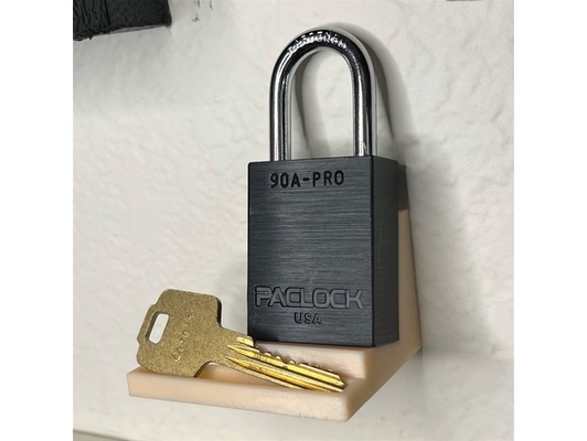 parete montabile lucchetto schermo in piedi medio piatto by lockpickingdev montare serratura grimaldello lockpicking locksport locksports lucchetti montato 3d print model - Mito3D