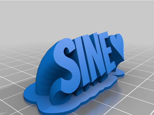 sinus by stich angepasst 3d print model - Mito3D