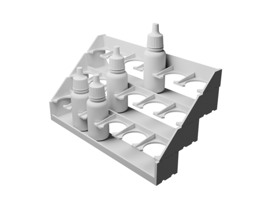 dropper bottle stacking shelf by mojobob 3d print model - Mito3D