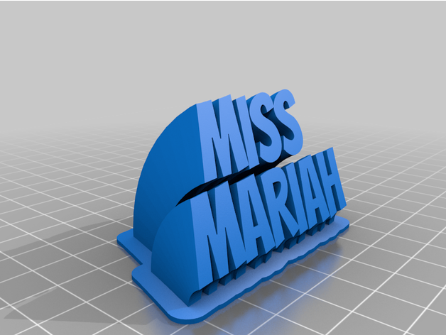 fräulein mariah by greasysamsquanch angepasst 3D print model - Mito3D