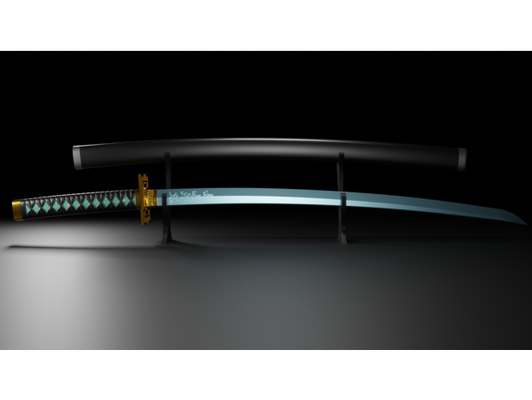 muichiro tokito katana kılıç iblis avcı by mave3dprints 3d print model - Mito3D