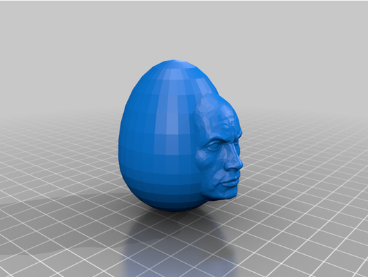 dwayne uovo johnson by deadparrot198 roccia 3d print model - Mito3D
