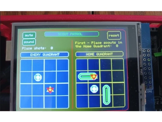 keşif devriye gezmek by dcainesky arduino uno savaş gemisi masa oyunları oyunlar tft lcd dokunmatik ekran 3d print model - Mito3D
