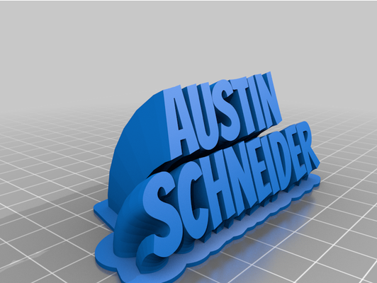 austin by kruze808 personnalisé 3d print model - Mito3D