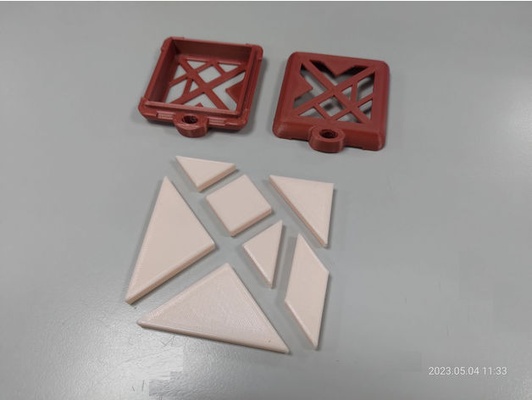 tasca tangram puzzle scatola by pettirosso cubo 3d print model - Mito3D