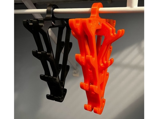 compact belt rack hanger by atst133 holder closet 3d print model - Mito3D