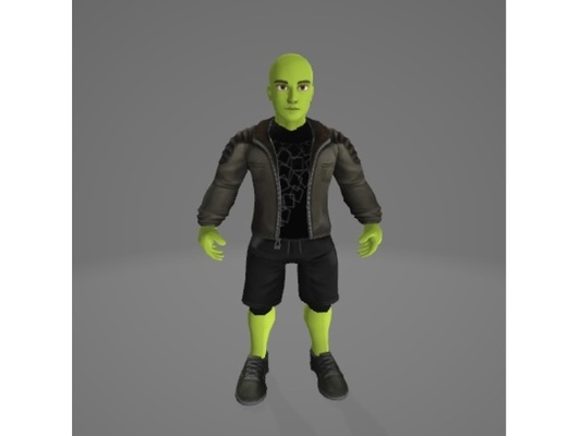 grinch jimmy by gilbertherbert green man people videogame video game 3d print model - Mito3D