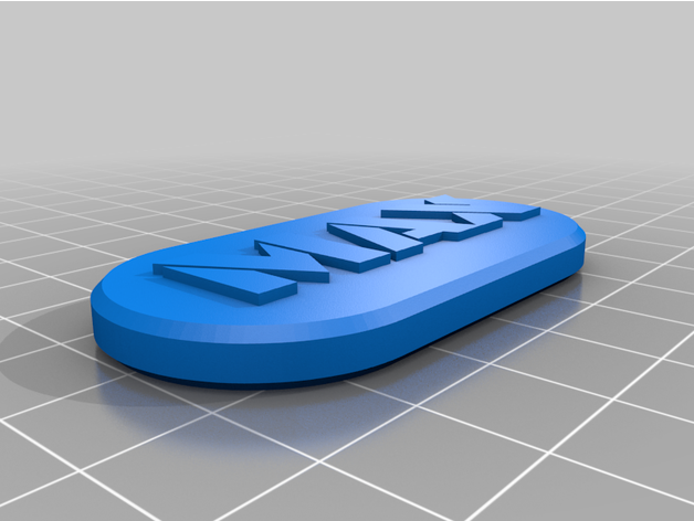 max cão etiqueta by coisas espero personalizado 3D print model - Mito3D