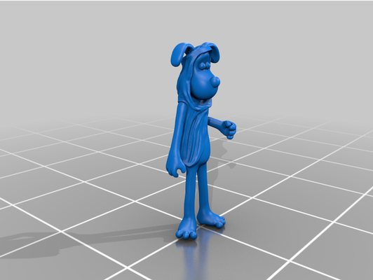 ewok gromit by samroe3d action figure 4th star wars toy wallace 3d print model - Mito3D