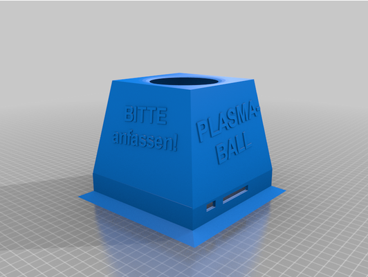 plasmaballsockel by dekonstruktor plasma ball socke 3d print model - Mito3D
