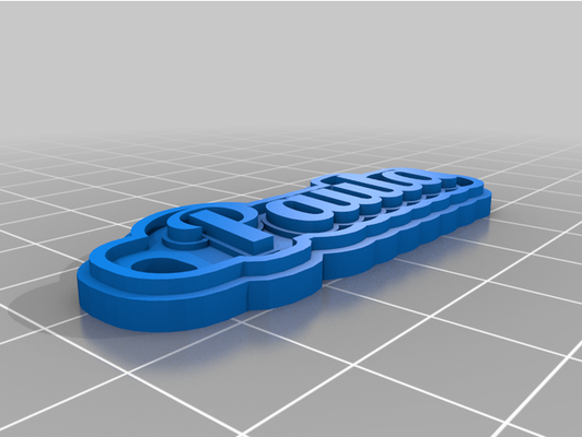 my personalizado multilinha etiqueta or chaveiro by b 3d print model - Mito3D