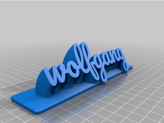 wolfgang by vibrazione personalizzato 3d print model - Mito3D