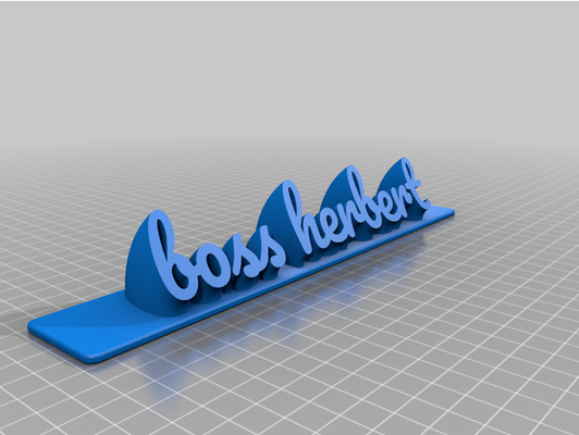 boss herbert by schwingung customized 3d print model - Mito3D