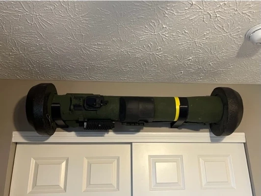 javelin missile tube wall mount by bnh35440 3d print model - Mito3D