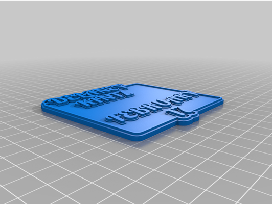 delaney tag or keychain by footerbare2277 customized 3d print model - Mito3D